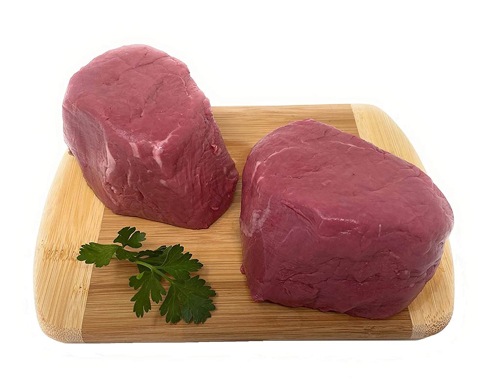 Bison Sweet Heart Filet Mignon Tenderloin Steaks 8oz, (count 2)