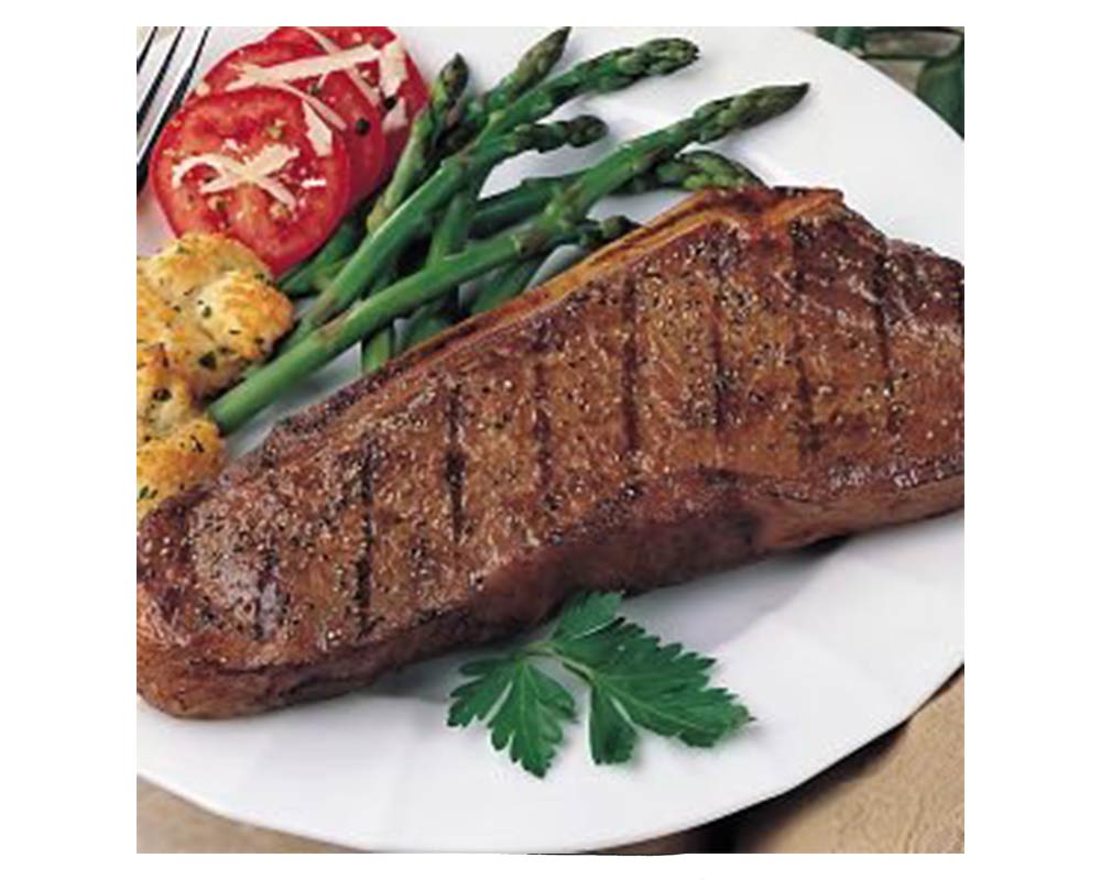 Bison Bone-In NY Strip Center Cut 14 oz Steaks (10 count)