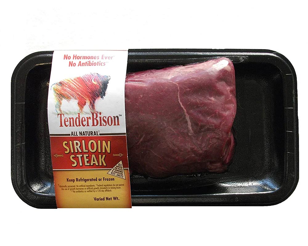 Bison Sirloin Steak 6-8 oz (case of 12)