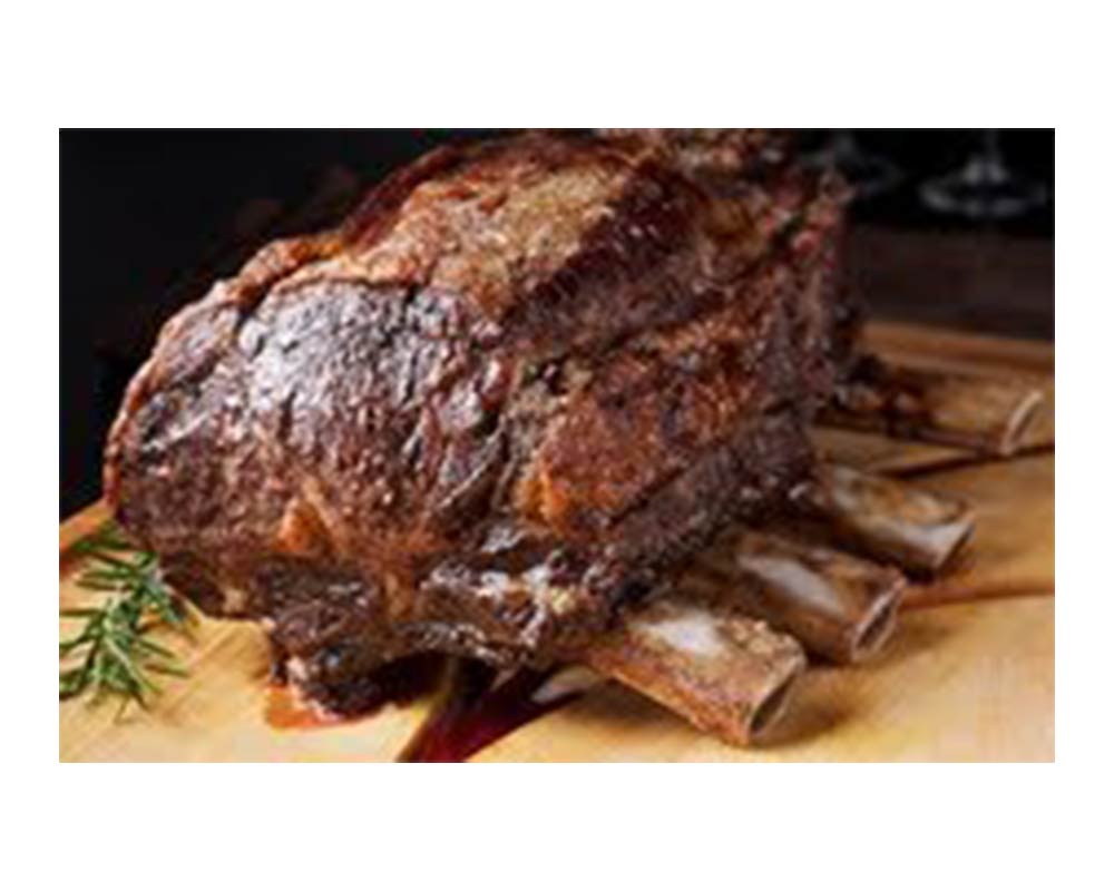 Bison BoneIn Whole Rib Roast 12 lbs (1 count) Bison Meat Products